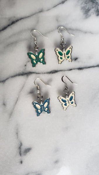 The Sydney Butterfly earrings (Only Pink Remaining)