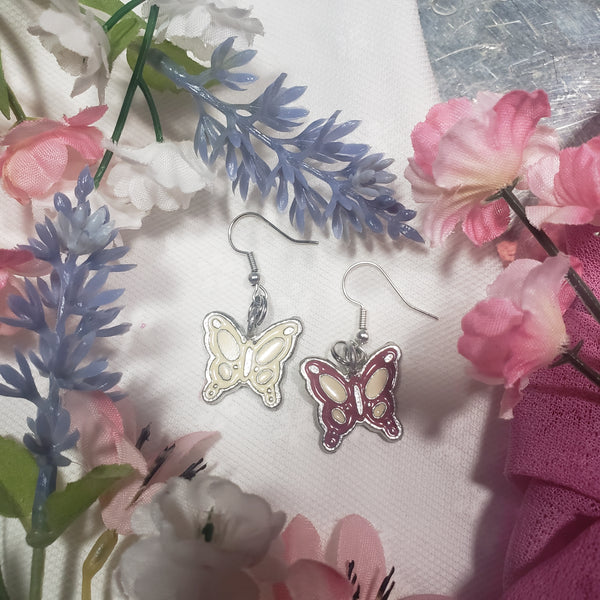 The Sydney Butterfly earrings (Only Pink Remaining)